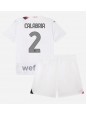 AC Milan Davide Calabria #2 Venkovní dres pro děti 2023-24 Krátký Rukáv (+ trenýrky)